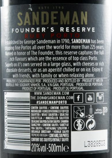 Sandeman Founder's Reserve Porto 50cl