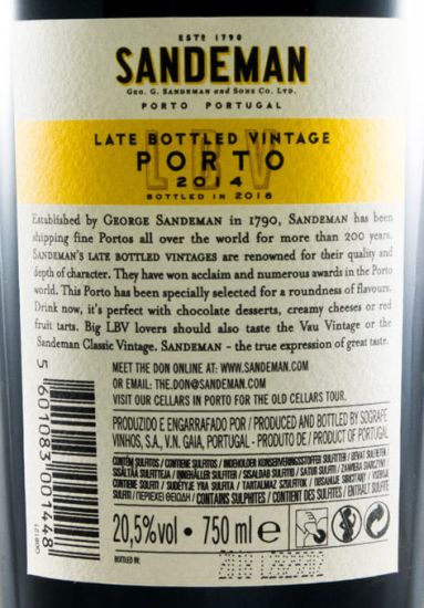 2014 Sandeman LBV Port