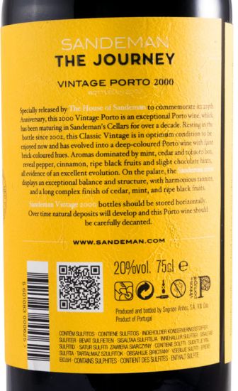 2000 Colecção Sandeman 225 Anos Vintage Porto 6x75cl