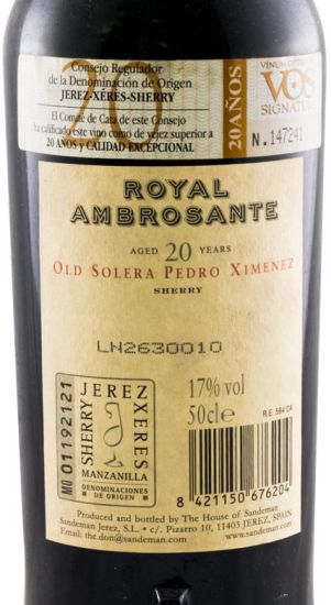Pack Sandeman Old Rare Sherry Collection 20 years 50cl