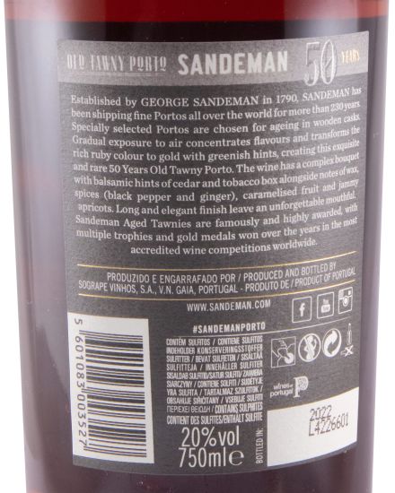 Sandeman 50 years Port