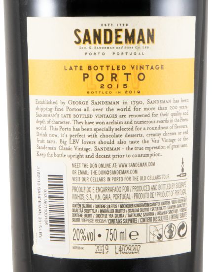 2015 Sandeman LBV Port