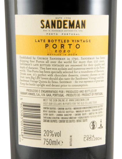 2020 Sandeman LBV Port