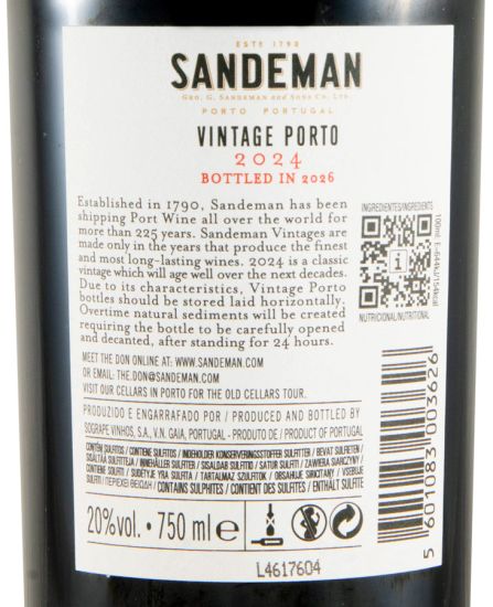 2024 Sandeman Vintage Porto