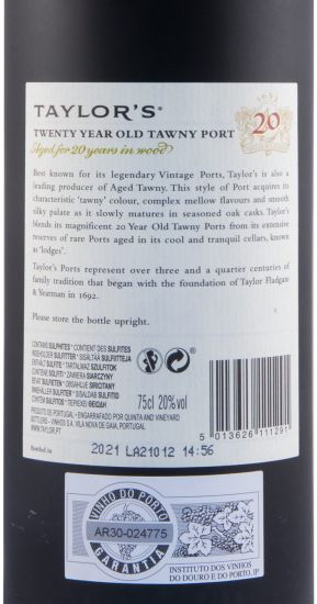 Taylor's 20 years Port