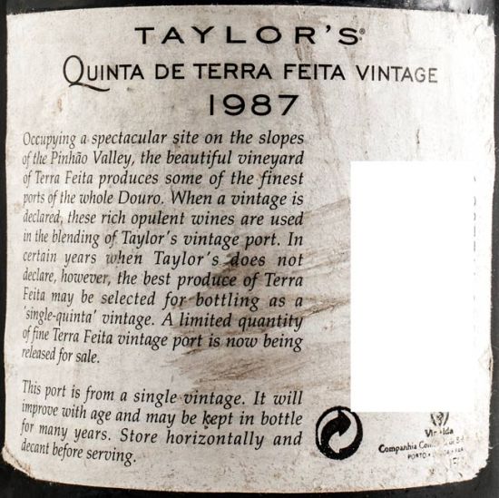1987 Taylor's Quinta de Terra Feita Vintage Porto