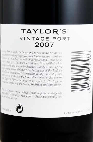 2007 Taylor's Vintage Porto
