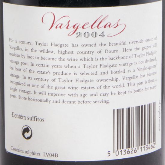 2004 Taylor's Quinta de Vargellas Vintage Porto