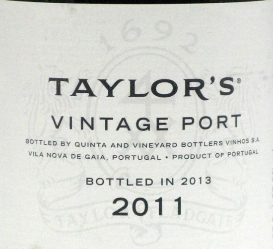 2011 Taylor's Vintage Porto 37,5cl
