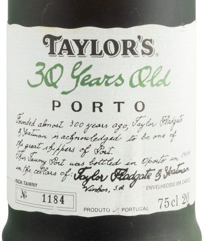 Taylor's 30 years Port (bottled in 1993)