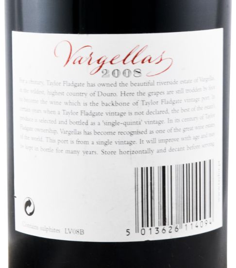 2008 Taylor's Quinta de Vargellas Vintage Porto