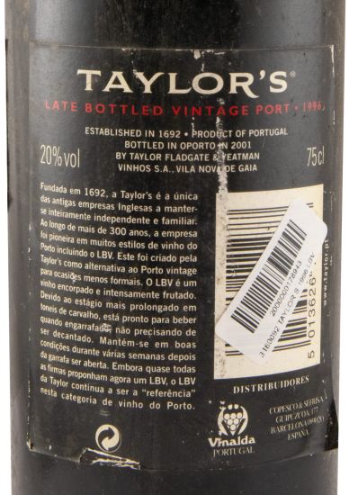 1996 Taylor's LBV Port