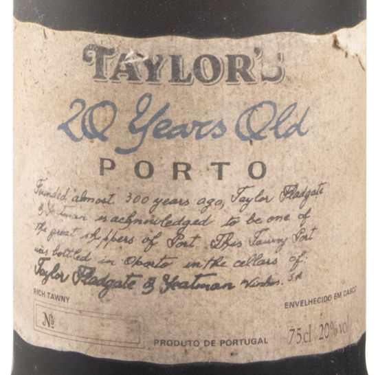 Taylor's 20 years Port (bottled in 1991)