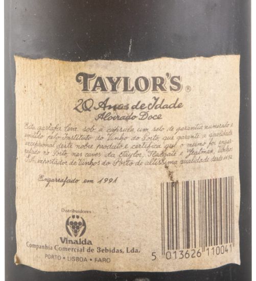 Taylor's 20 years Port (bottled in 1991)