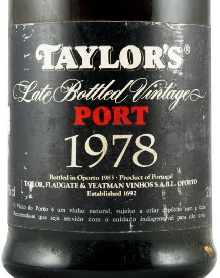 1978 Taylor's LBV Porto
