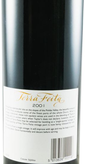 2001 Taylor's Quinta de Terra Feita Vintage Porto