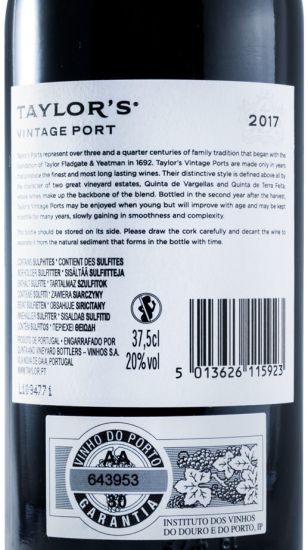 2017 Taylor's Vintage Porto 37,5cl