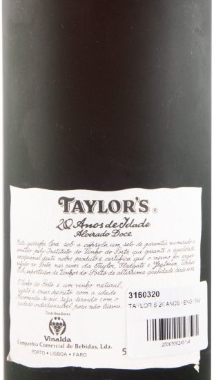 Taylor's 20 anos Porto (engarrafado em 1989)
