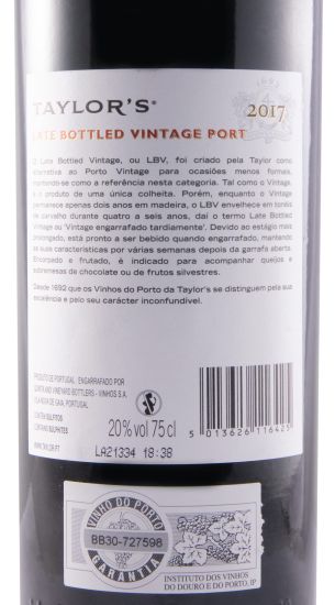 2017 Taylor's LBV Port