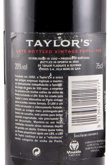 1995 Taylor's LBV Porto