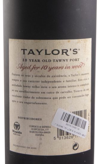 Taylor's 10 years Port (bottled in 2000)