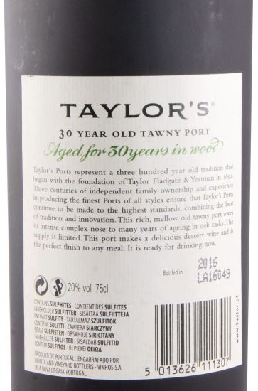Taylor's 30 years Port (bottled in 2016)