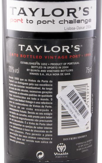 1999 Taylor's LBV Port
