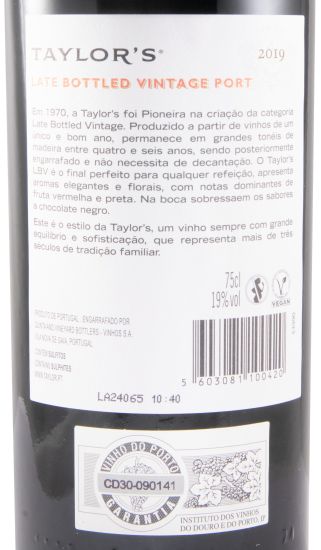 2019 Taylor's LBV Porto