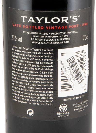 1994 Taylor's LBV Porto
