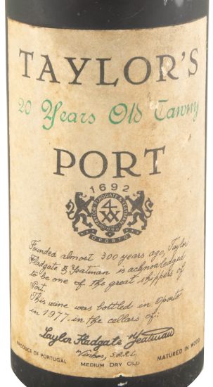 Taylor's 20 anos Porto (engarrafado em 1977)