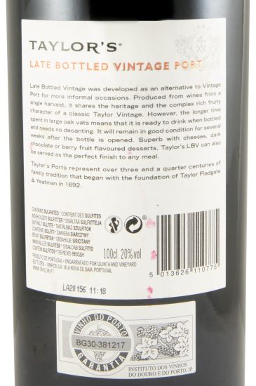 2015 Taylor's LBV Port 1L