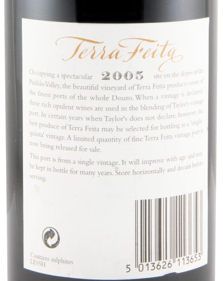 2005 Taylor's Quinta de Terra Feita Vintage Port 37.5cl