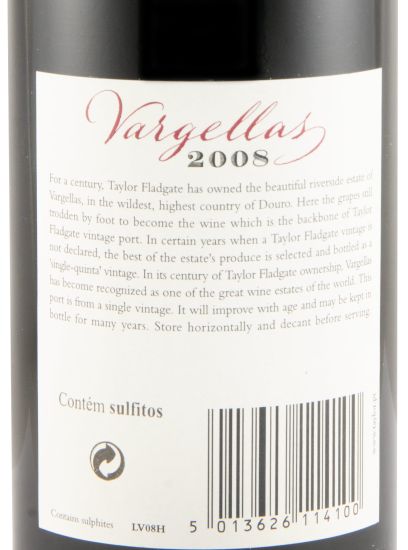 2008 Taylor's Quinta de Vargellas Vintage Port 37.5cl