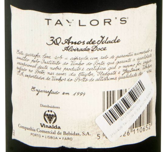 Taylor's 30 years Port (bottled in 1994)