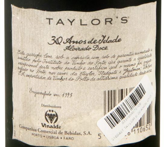 Taylor's 30 years Port (bottled in 1995)
