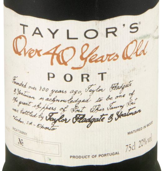 Taylor's 40 years Port (bottled in 1996)