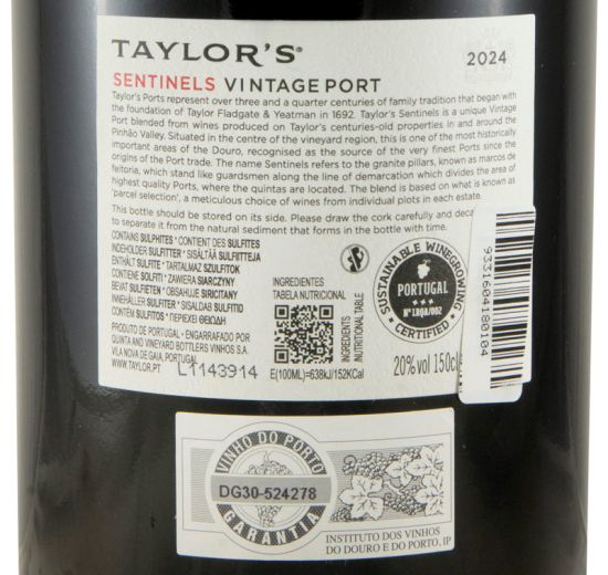 2024 Taylor's Sentinels Vintage Port 1.5L
