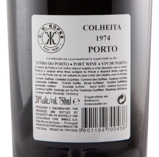 1974 Kopke Colheita Porto