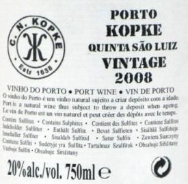 2008 Kopke Quinta de São Luiz Vintage Porto