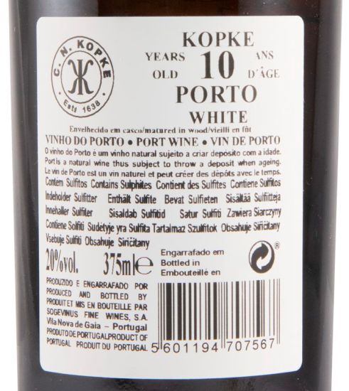 Kopke White 10 years Port 37.5cl