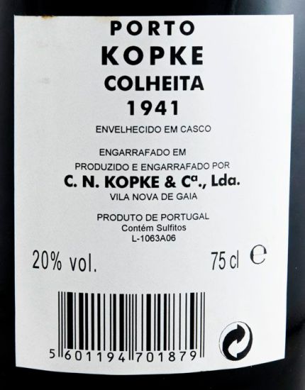 1941 Kopke Colheita Porto