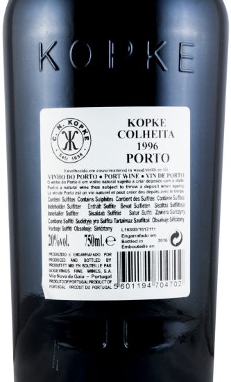 1996 Kopke Colheita Porto