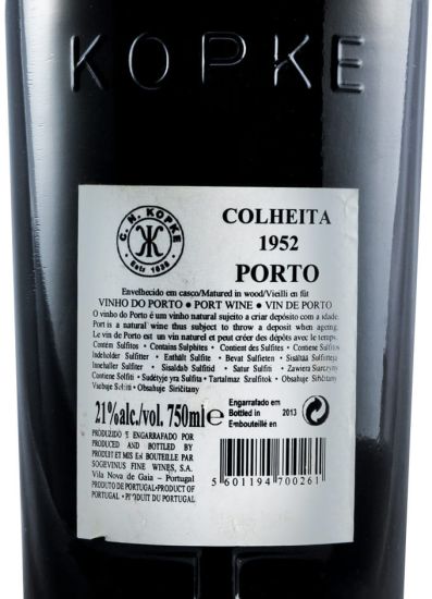 1952 Kopke Colheita Porto