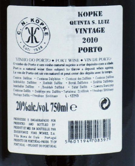 2010 Kopke Quinta de São Luiz Vintage Porto