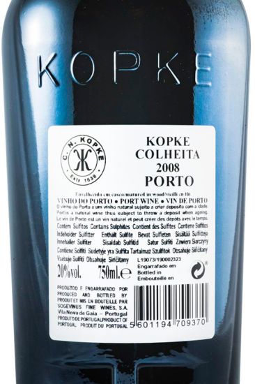 2008 Kopke Colheita Port