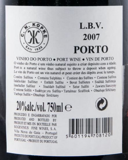 2007 Kopke LBV Porto