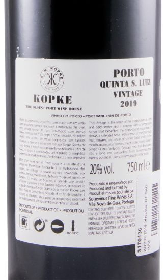 2019 Kopke Quinta de São Luiz Vintage Port