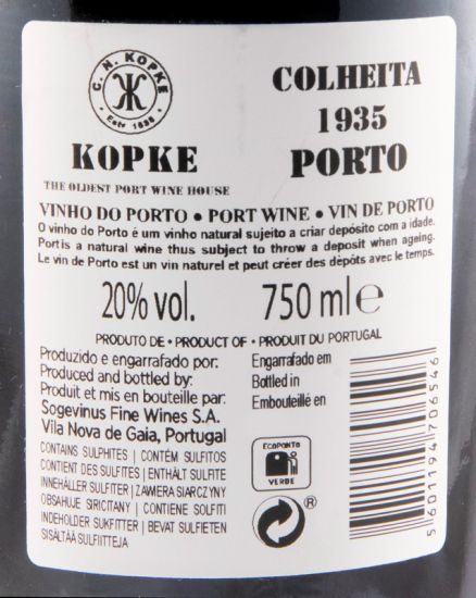 1935 Kopke Colheita Porto