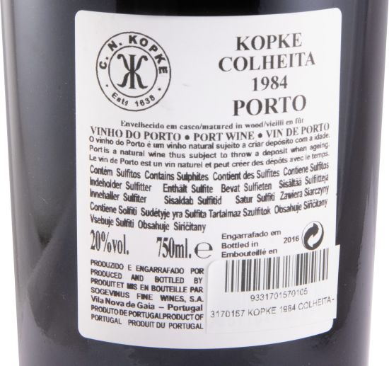 1984 Kopke Colheita Port (bottled in 2016)