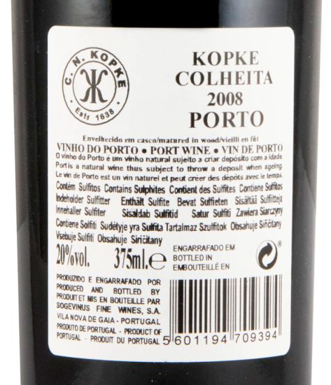 2008 Kopke Colheita Porto 37,5cl
